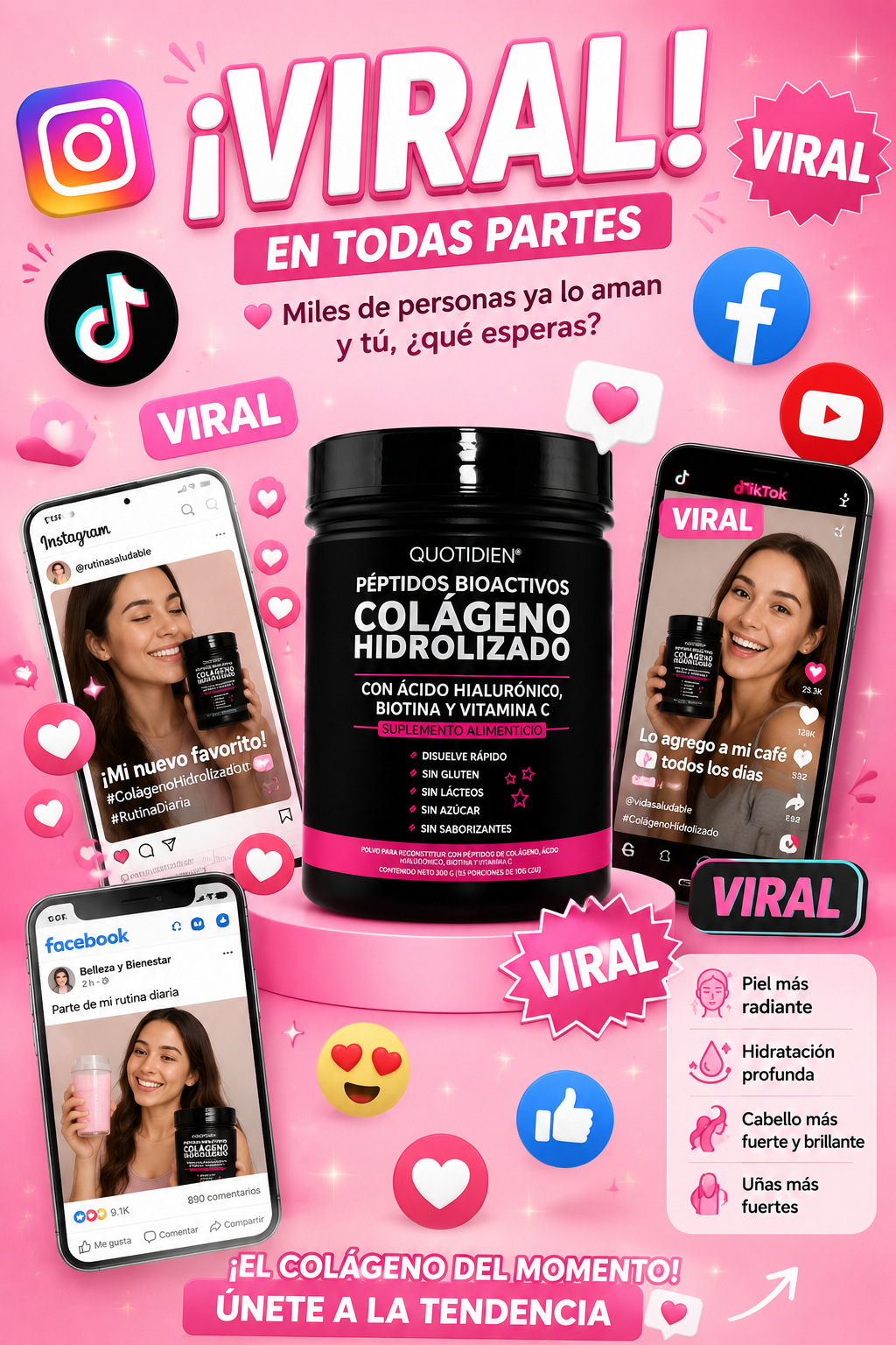 💖 Colágeno Rejuvenecé™ Belleza natural todos los días.